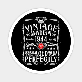 Vintage 80th Birthday Decorations Vintage 1944 80 Birthday Magnet